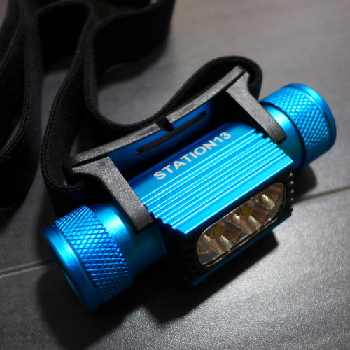 X1 Rechargeable Camping Head Torch - Blue - STATION13