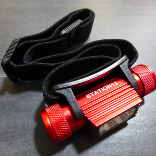 X1 Rechargeable Camping Head Torch - Red - STATION13